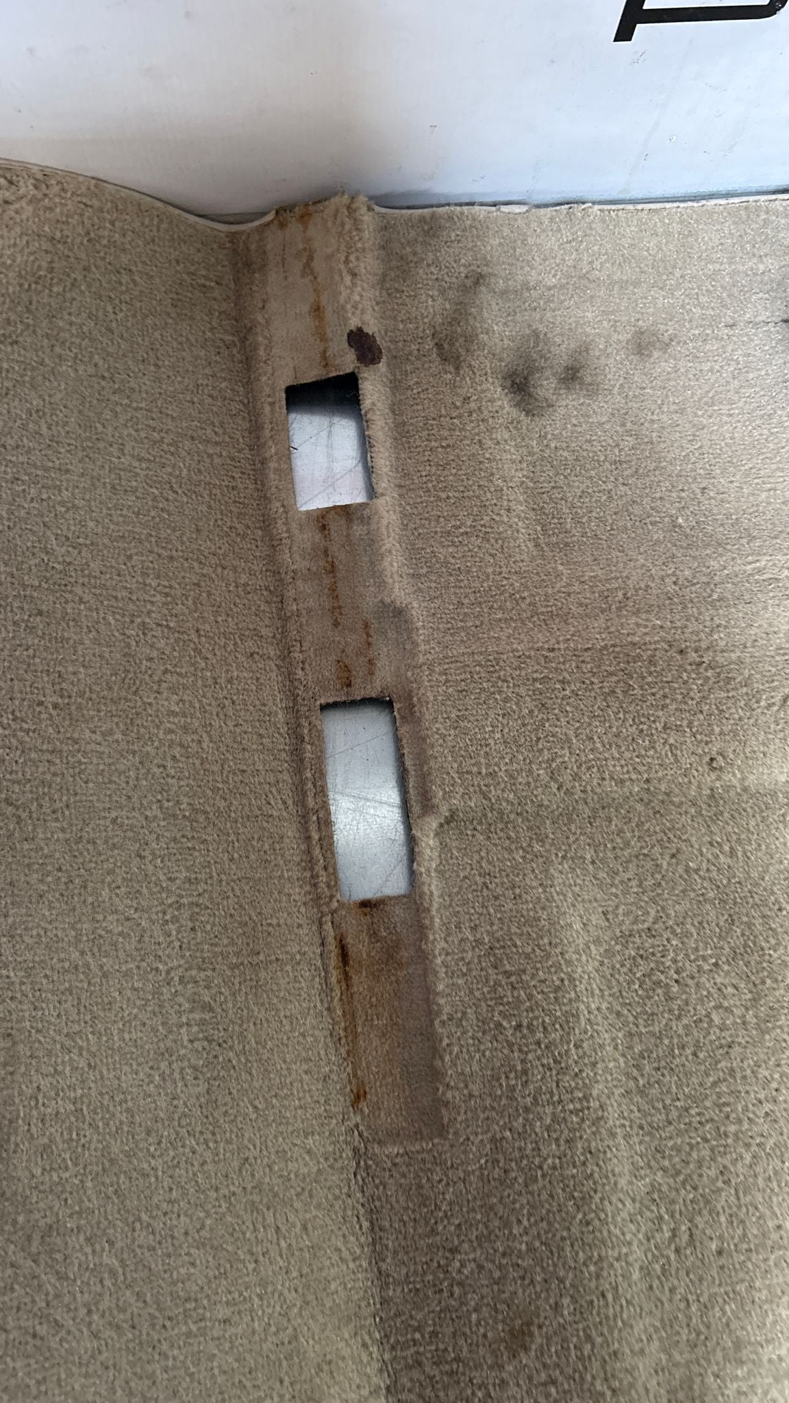 Porsche 944 RHD rear floor carpet, champagne, 94555507100, used