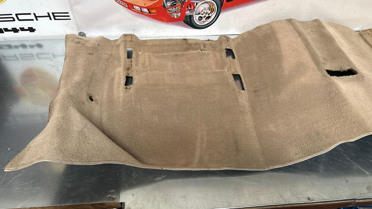 Porsche 944 RHD rear floor carpet, champagne, 94555507100, used