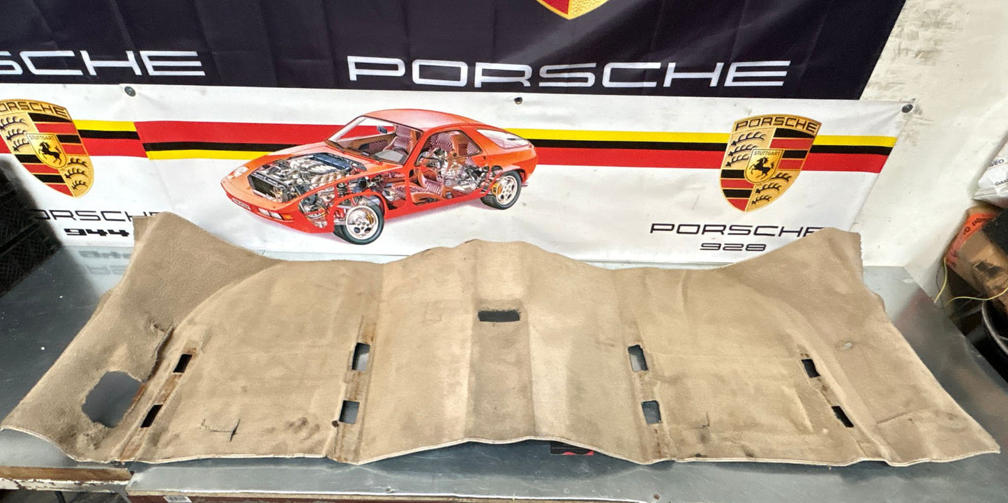 Porsche 944 RHD rear floor carpet, champagne, 94555507100, used