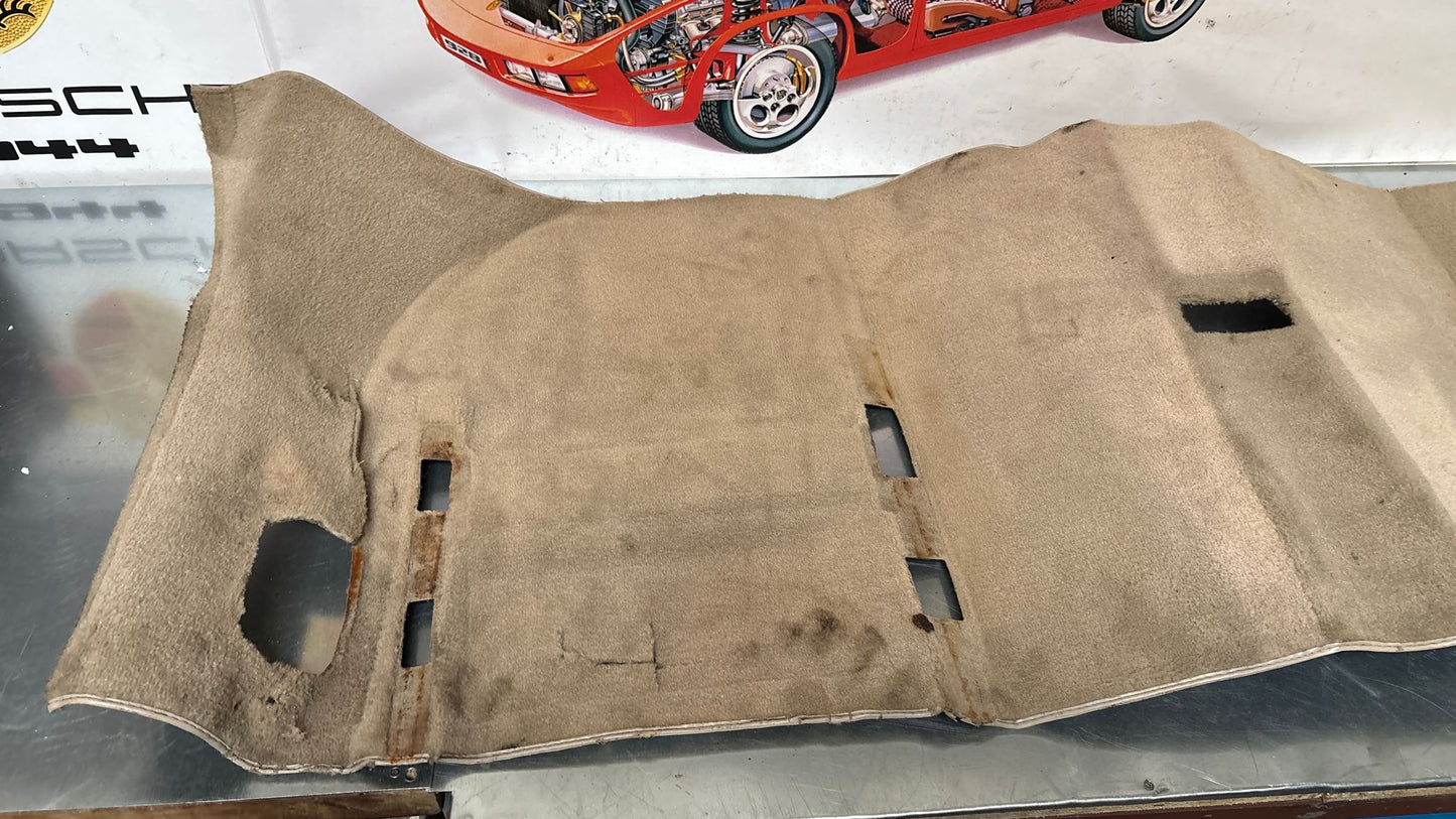Porsche 944 RHD rear floor carpet, champagne, 94555507100, used