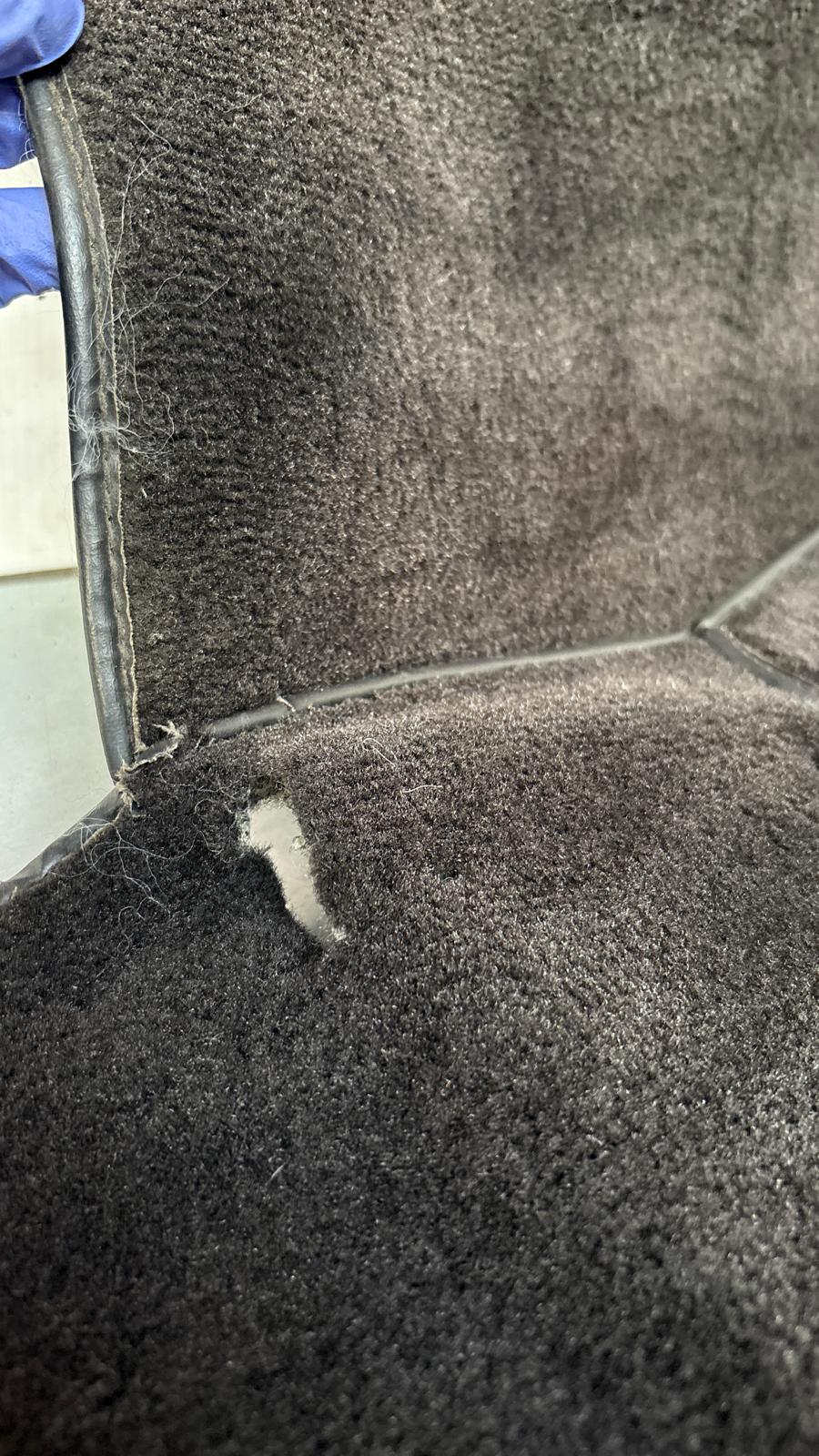 Porsche 924 944 -85.5 boot carpet, black, 94555506303 used, space saver wheel type