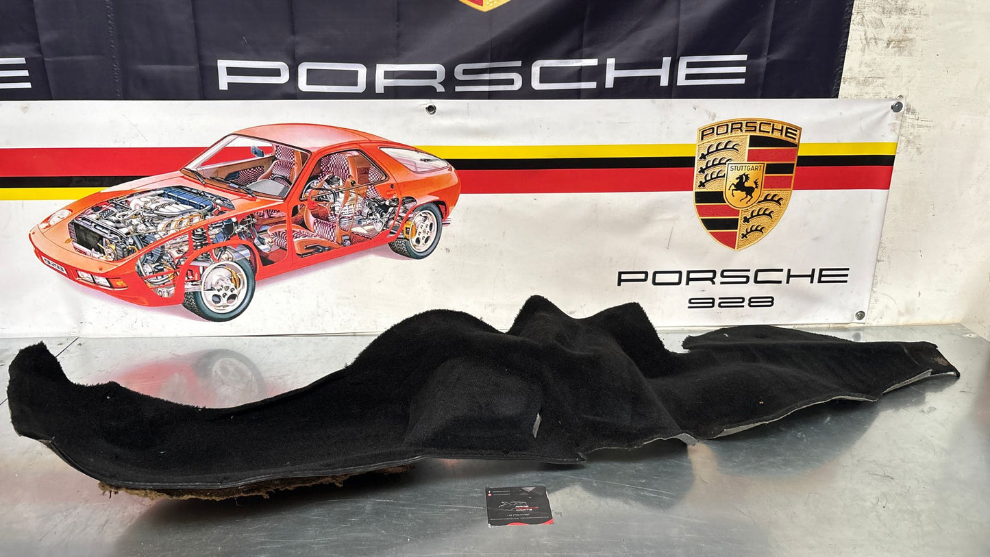 Porsche 924S 944 85.5- side trim panel, right, O/S black 94455508402 used  Built in seat belt type