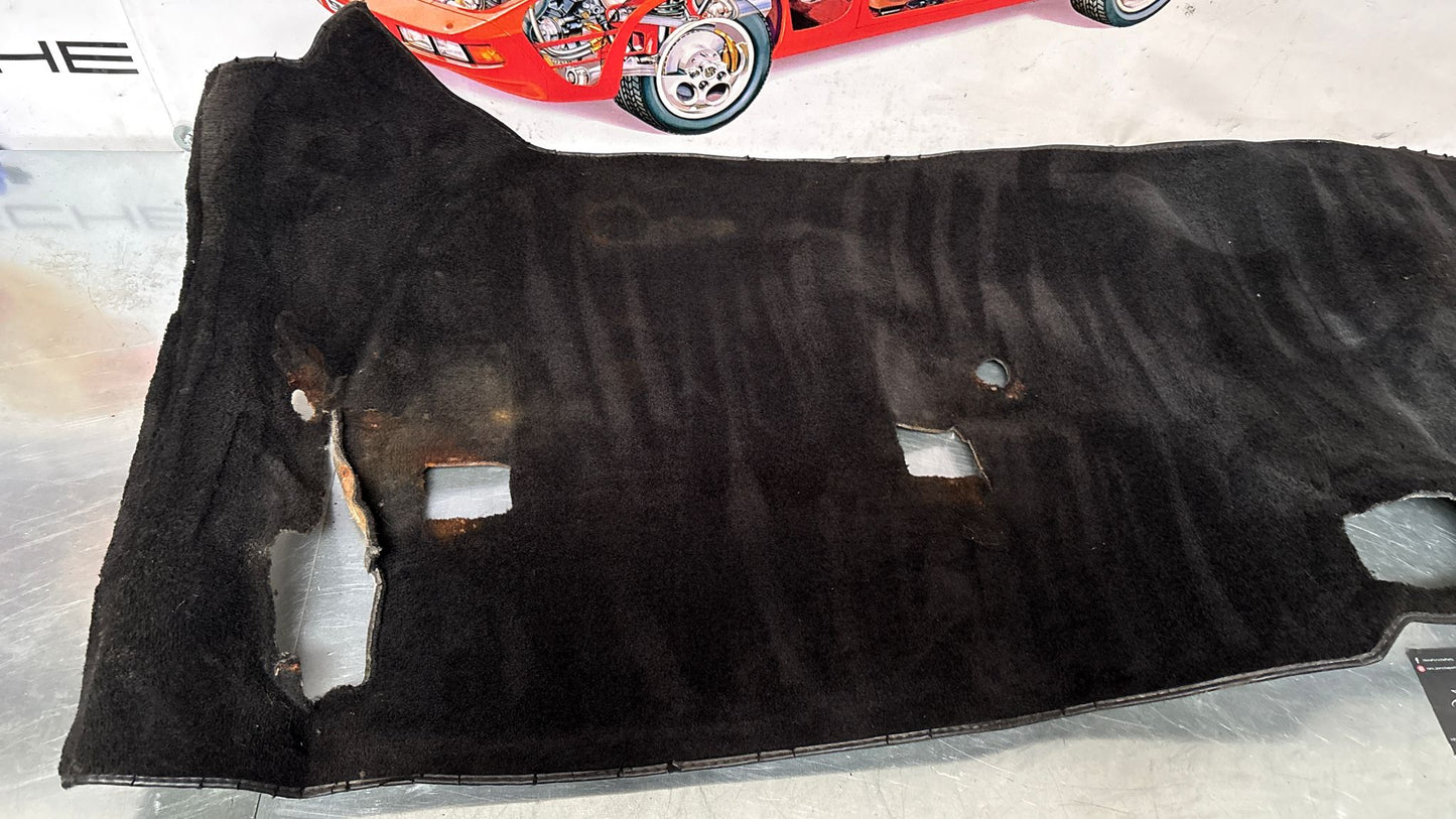 Porsche 944 85.5- RHD rear floor carpet, black, 94555507100, used