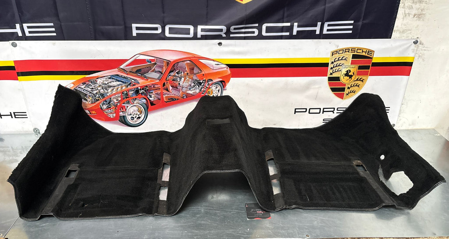 Porsche 944 85.5- LHD rear floor carpet, black, 94455507102, used