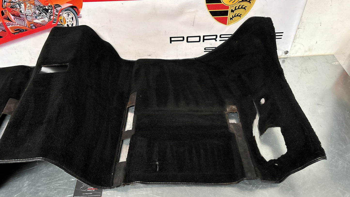 Porsche 944 85.5- LHD rear floor carpet, black, 94455507102, used