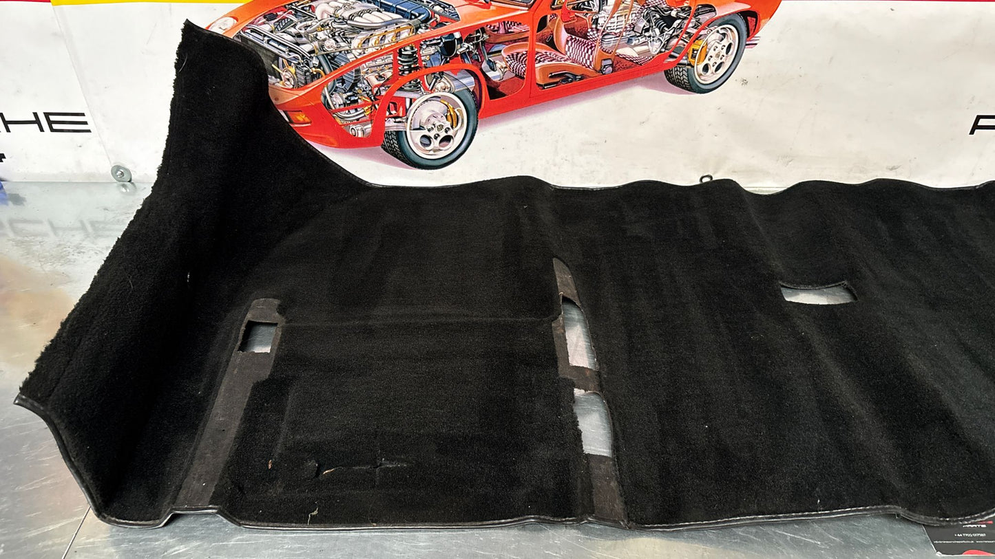 Porsche 944 85.5- LHD rear floor carpet, black, 94455507102, used