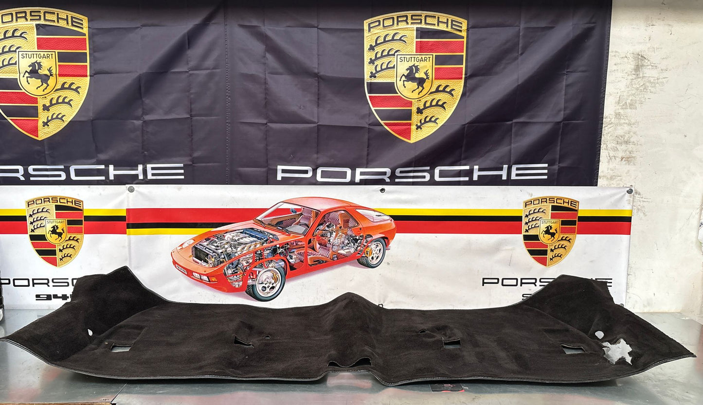 Porsche 944 85.5- LHD rear floor carpet, black, 94455507102, used