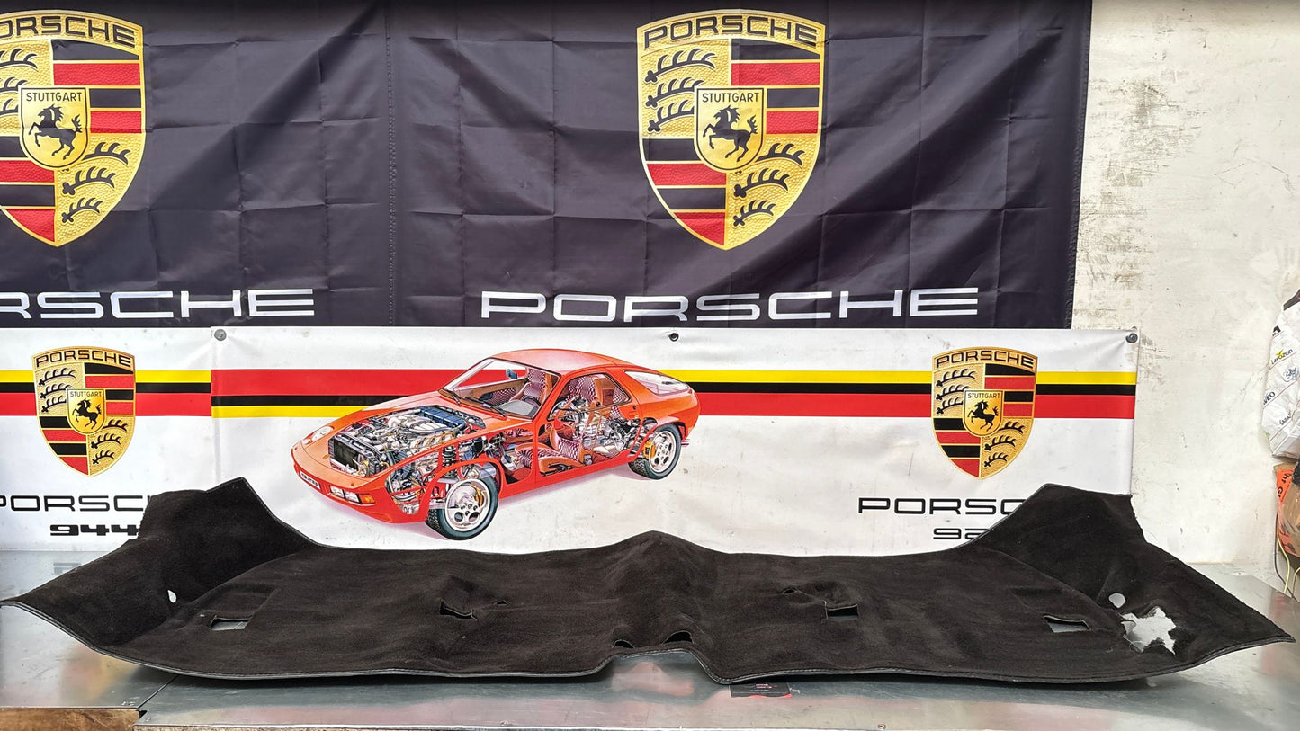 Porsche 944 85.5- LHD rear floor carpet, black, 94455507102, used