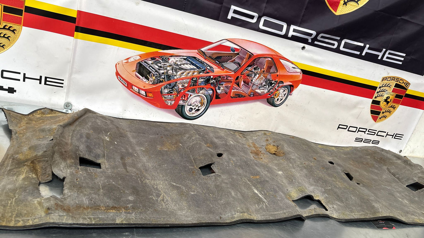 Porsche 944 85.5- LHD rear floor carpet, black, 94455507102, used