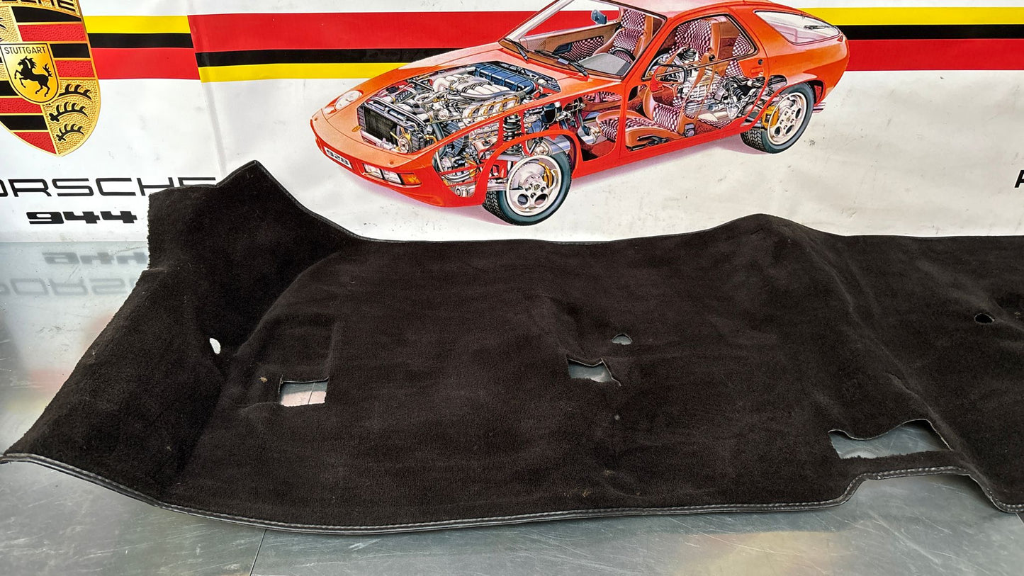 Porsche 944 85.5- LHD rear floor carpet, black, 94455507102, used