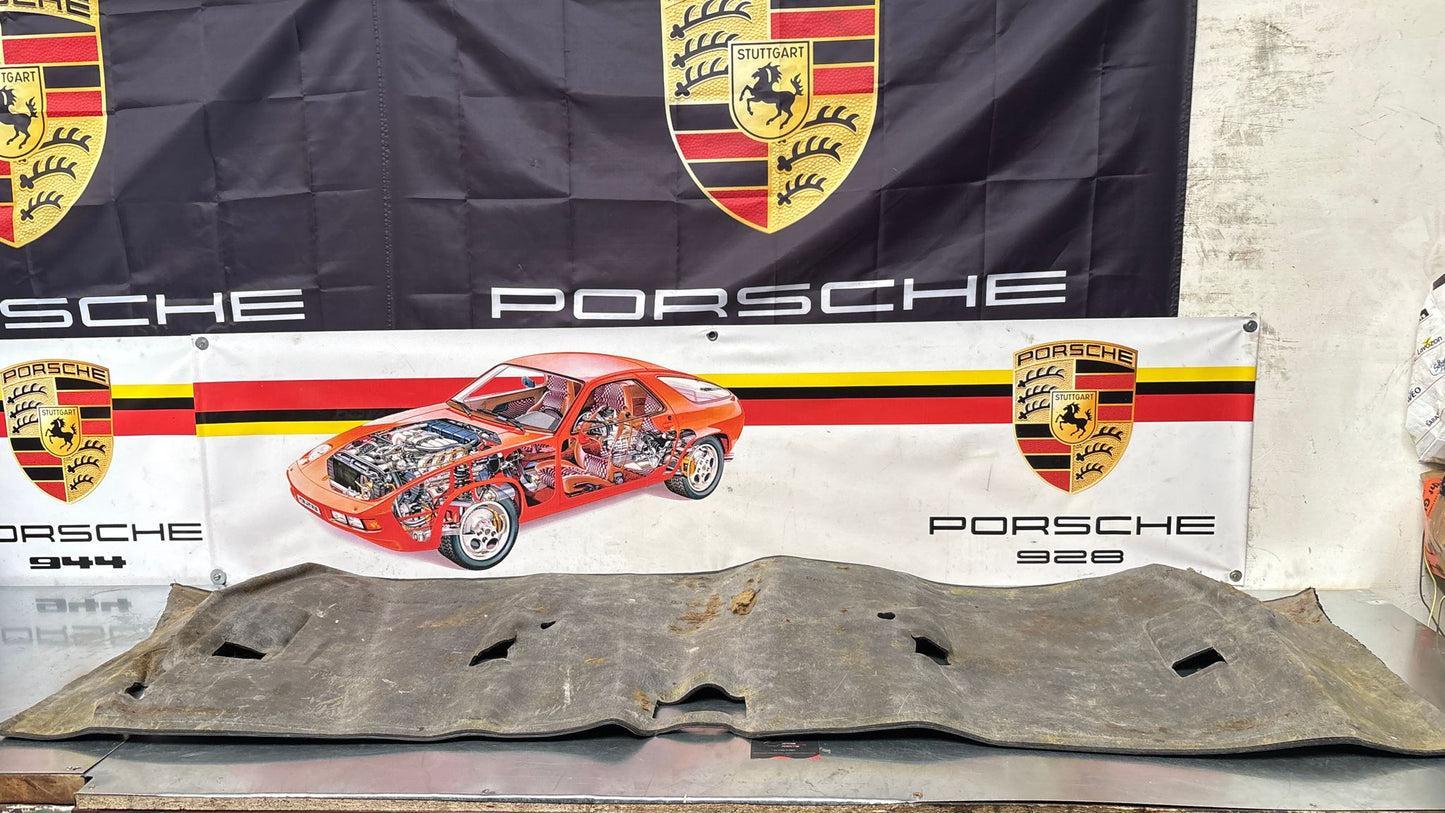 Porsche 944 85.5- LHD rear floor carpet, black, 94455507102, used
