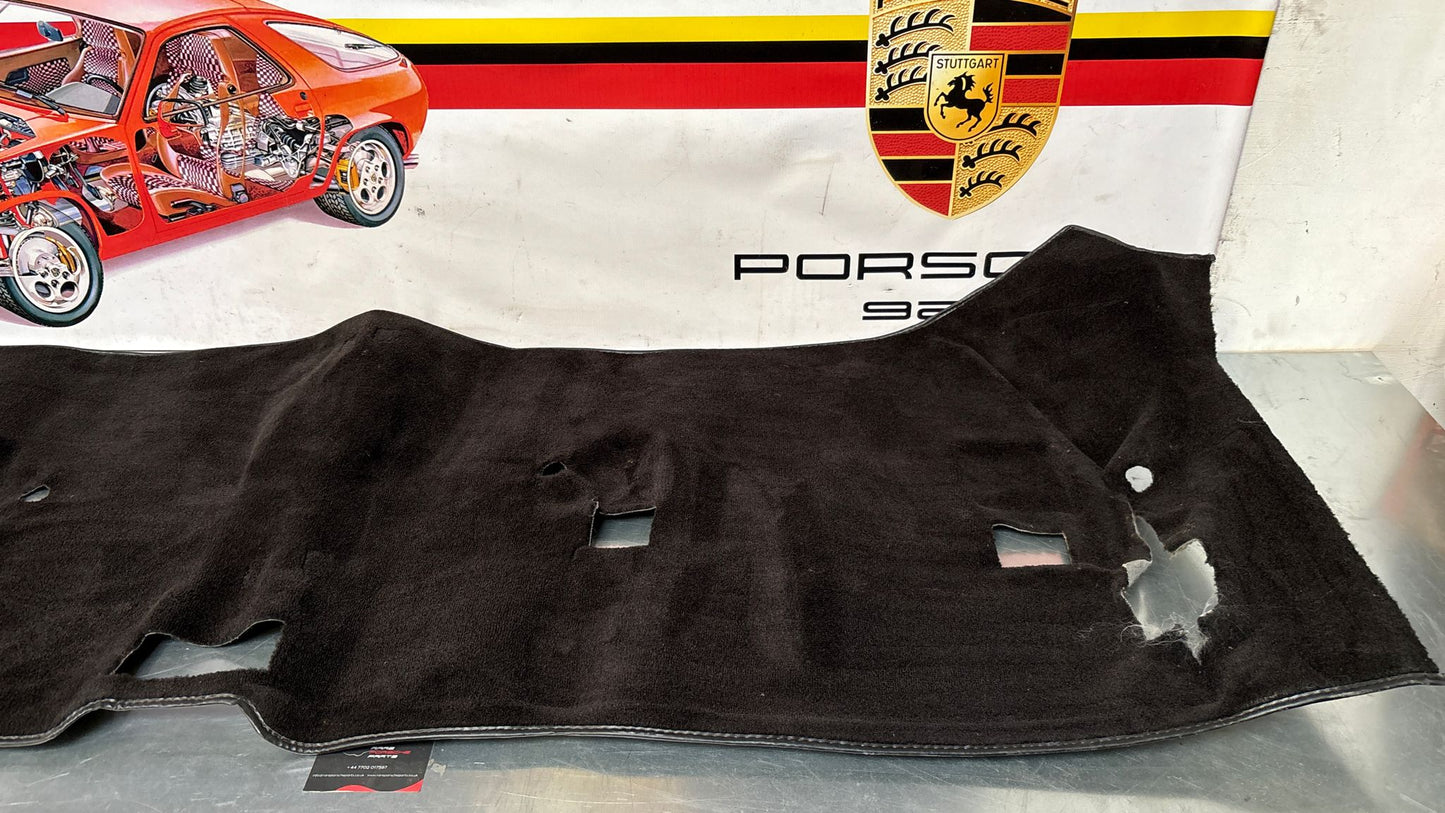 Porsche 944 85.5- LHD rear floor carpet, black, 94455507102, used