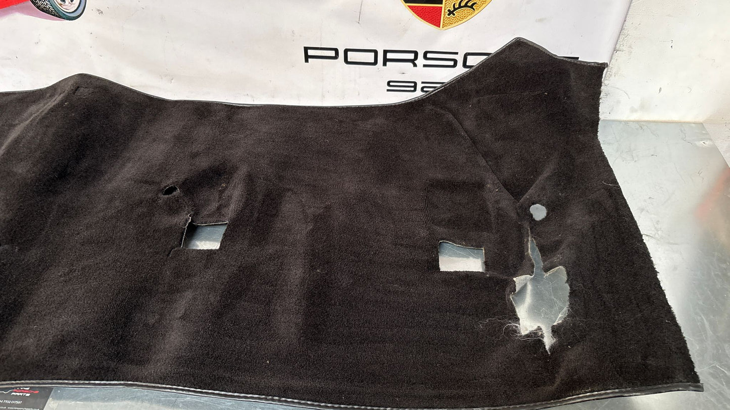 Porsche 944 85.5- LHD rear floor carpet, black, 94455507102, used