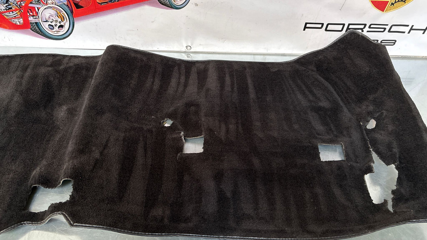 Porsche 944 85.5- LHD rear floor carpet, black, 94455507102, used