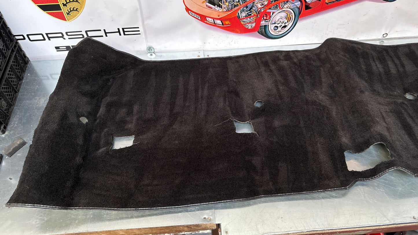 Porsche 944 85.5- LHD rear floor carpet, black, 94455507102, used