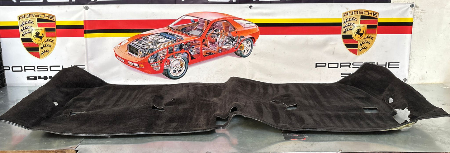 Porsche 944 85.5- LHD rear floor carpet, black, 94455507102, used