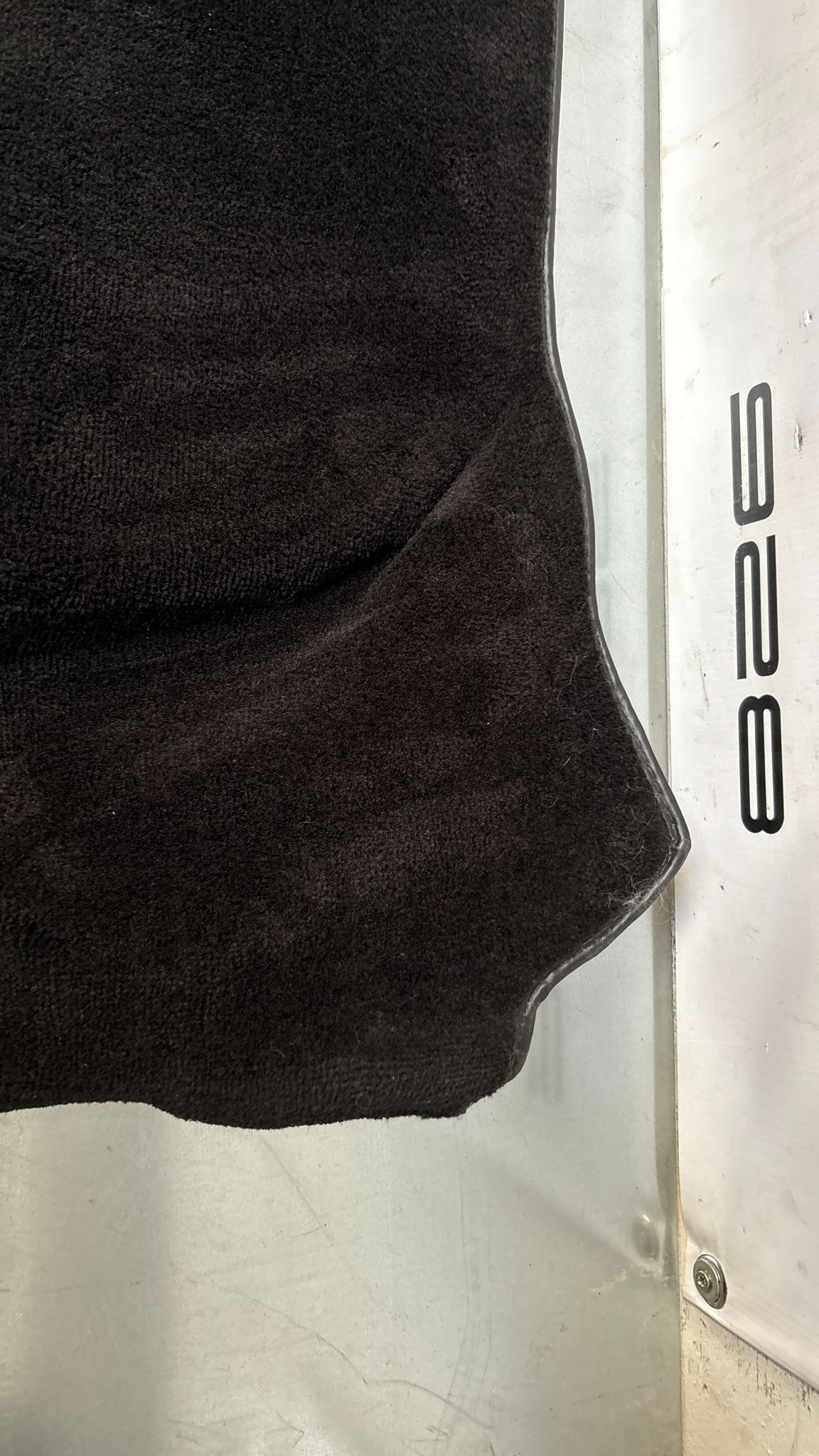 Porsche 944 85.5- LHD rear floor carpet, black, 94455507102, used