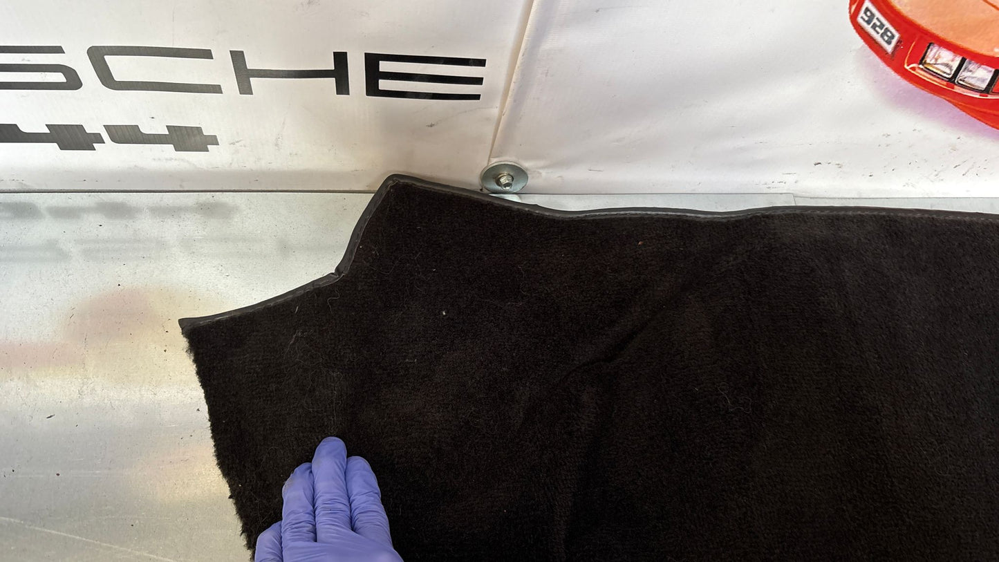 Porsche 944 85.5- LHD rear floor carpet, black, 94455507102, used