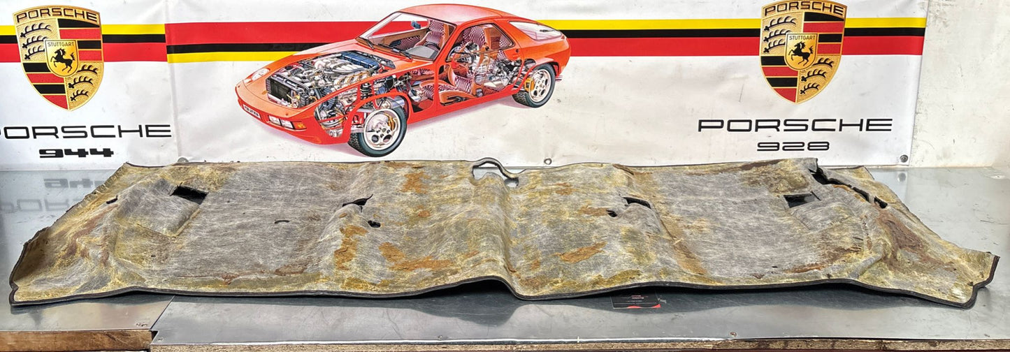 Porsche 944 85.5- LHD rear floor carpet, black, 94455507102, used