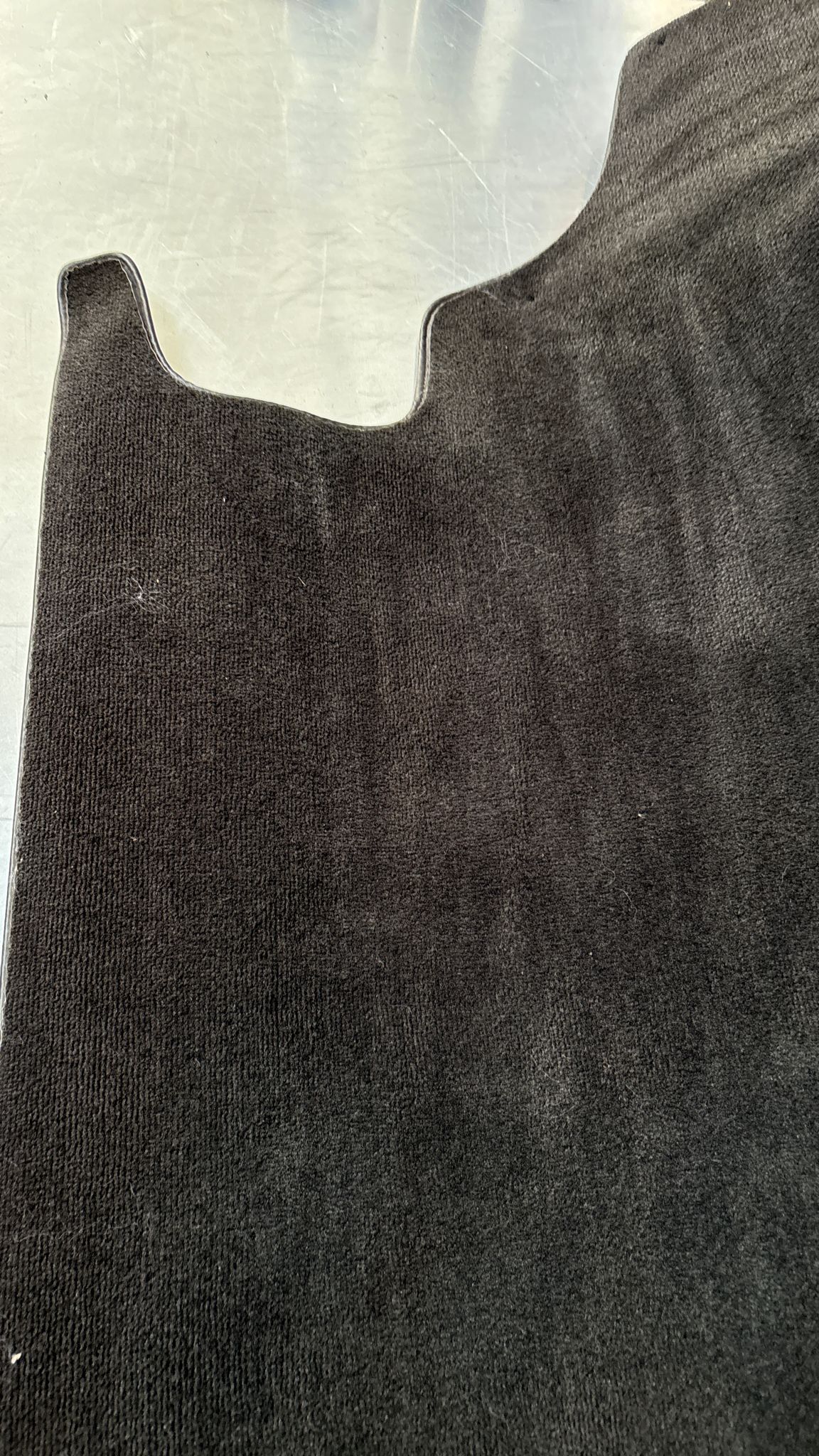 Porsche 924 944 -85.5 boot carpet, black, 94555506303 used, space saver wheel type