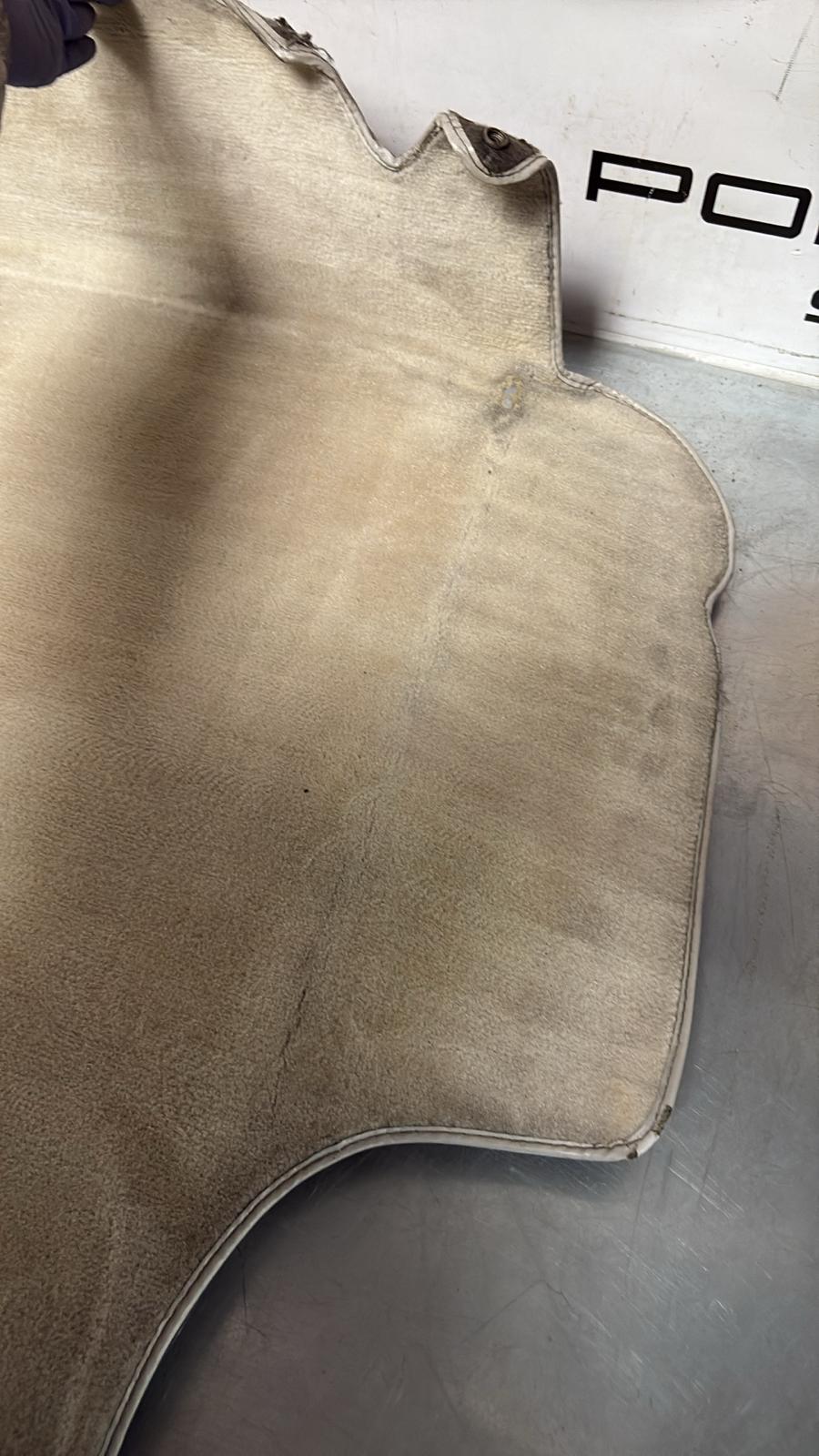 Porsche 924S 944 85.5- boot carpet, champagne, 94555506303 used, space saver wheel type