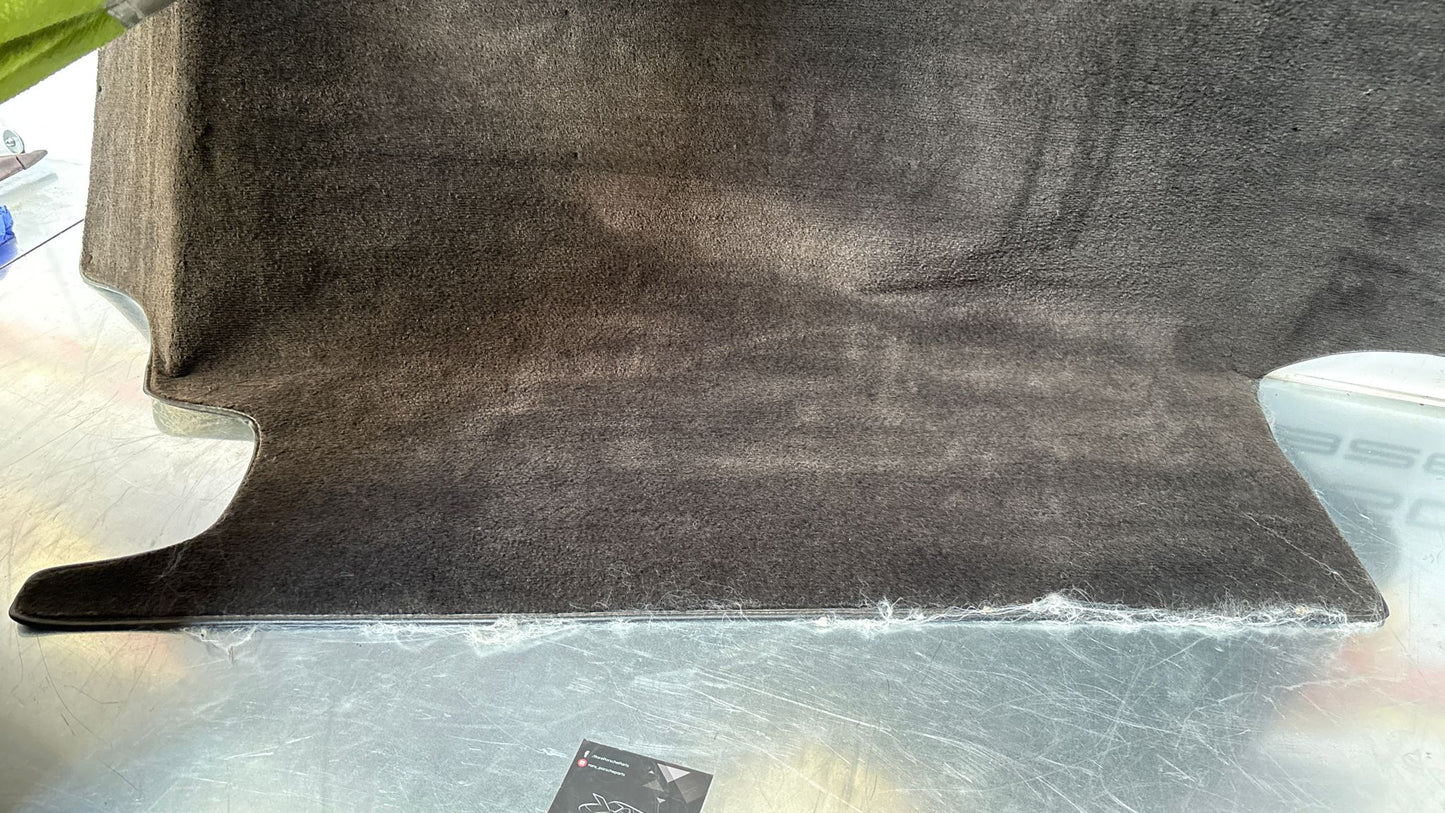 Porsche 924 944 -85.5 boot carpet, black, 94555506303 used, space saver wheel type