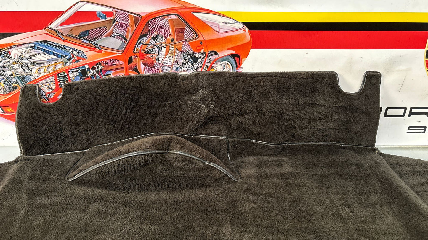 Porsche 924 944 -85.5 boot carpet, black, 94555506303 used, space saver wheel type