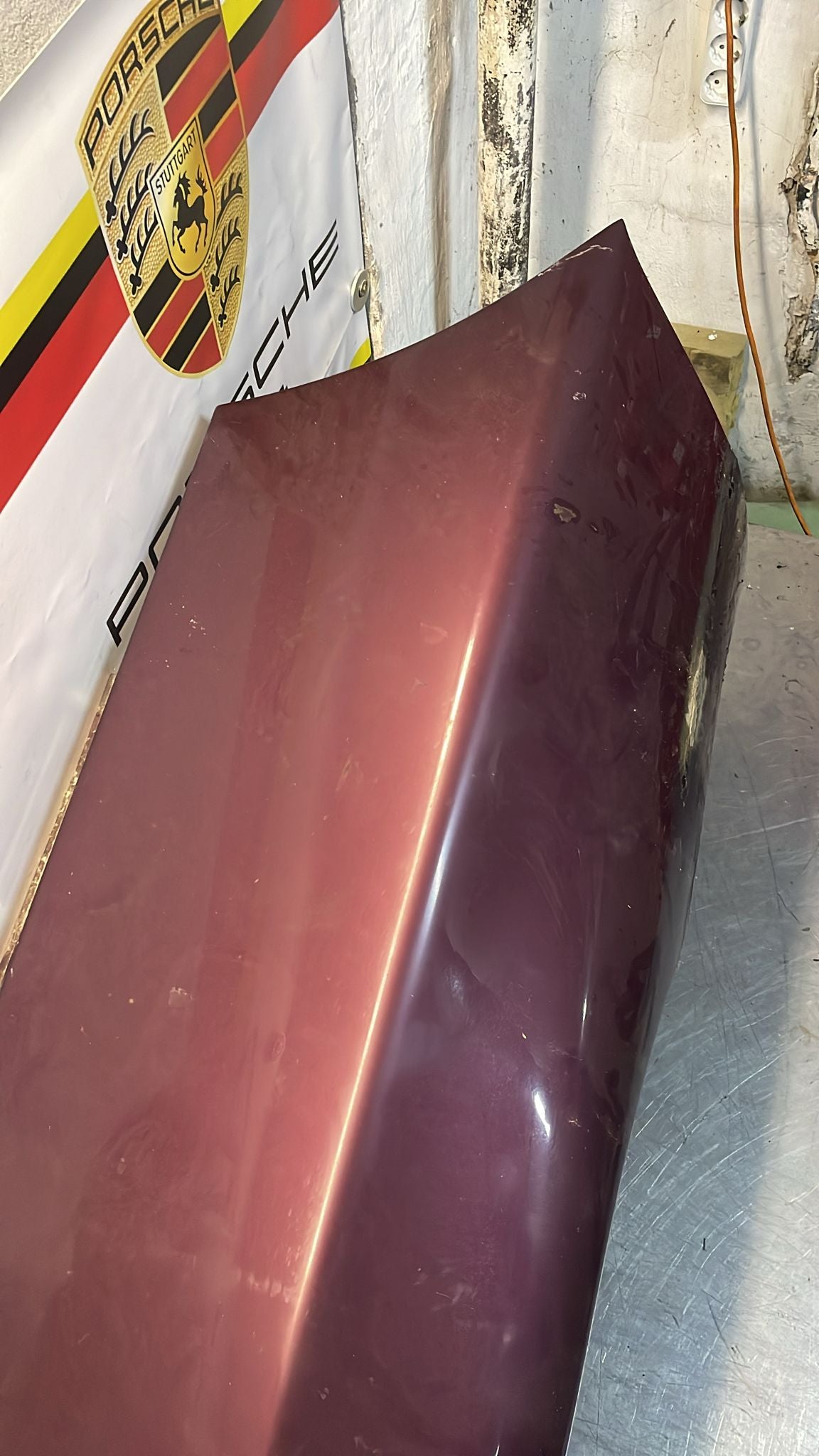 Porsche 928 S4 GT front left wing, used, 92850301111