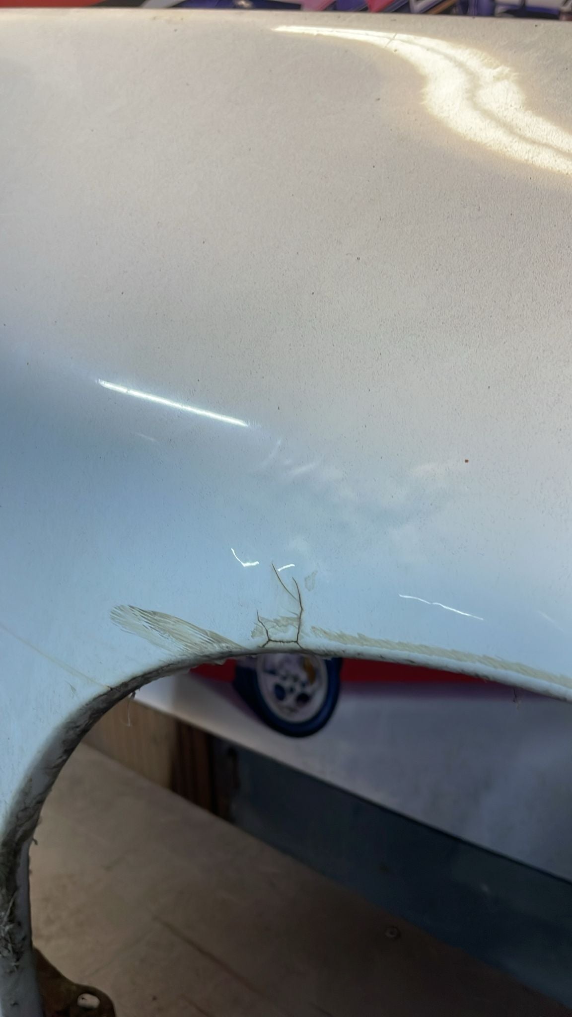 Porsche 928 S4 GT front right wing, used, 92850301211