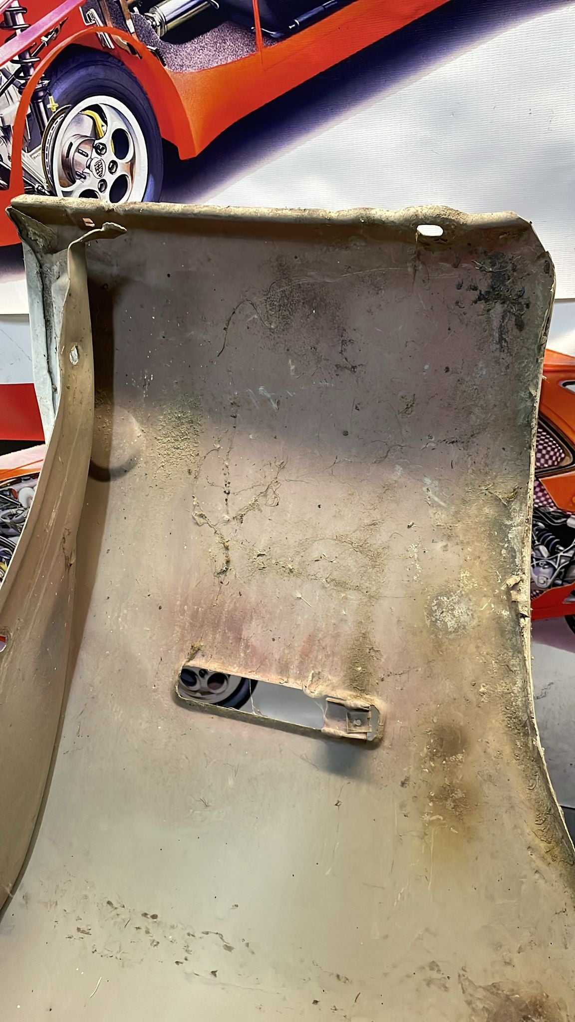 Porsche 928 S4 GT front right wing, used, 92850301211