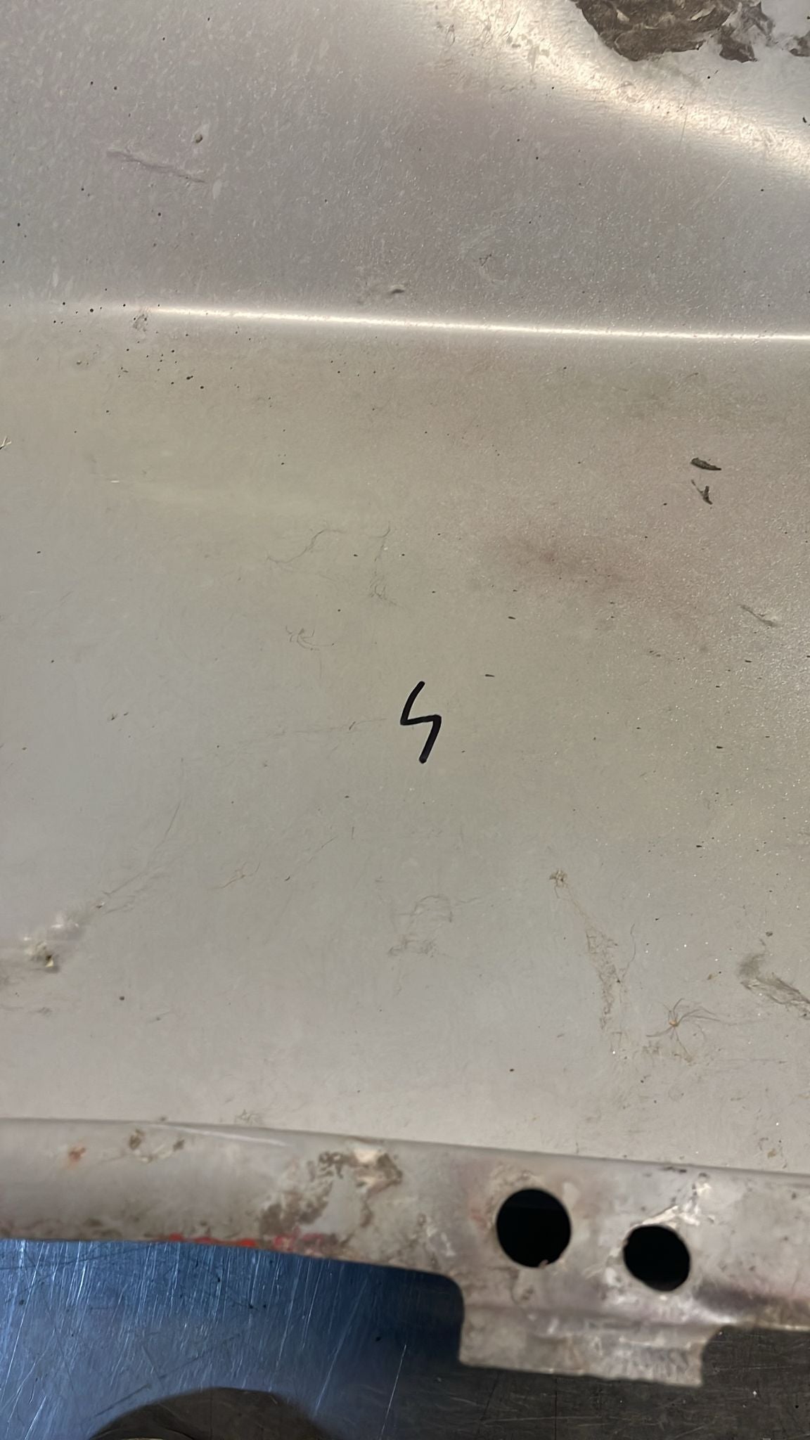 Porsche 928 S4 GT front right wing, used, 92850301211