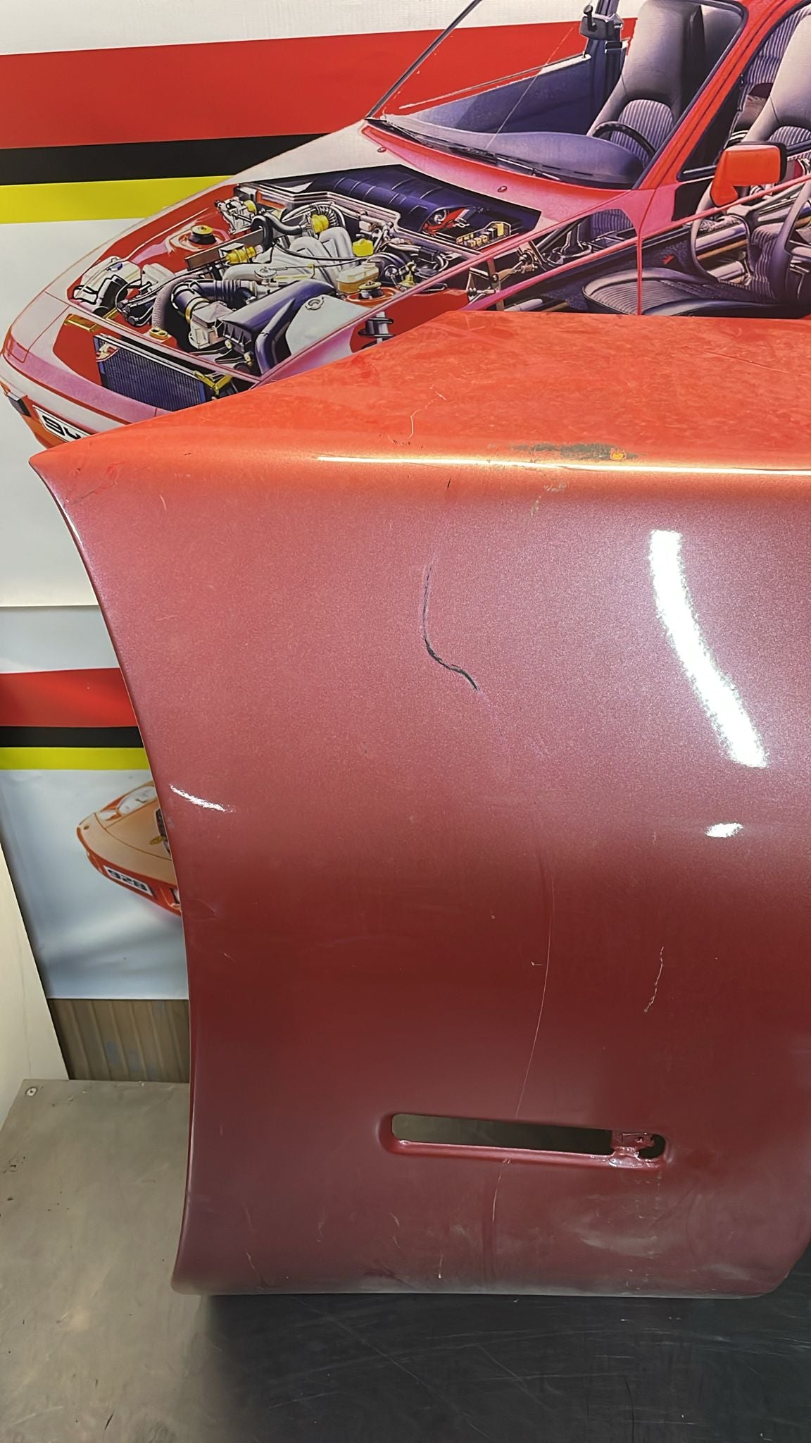 Porsche 928S front right wing, 92850301203 used