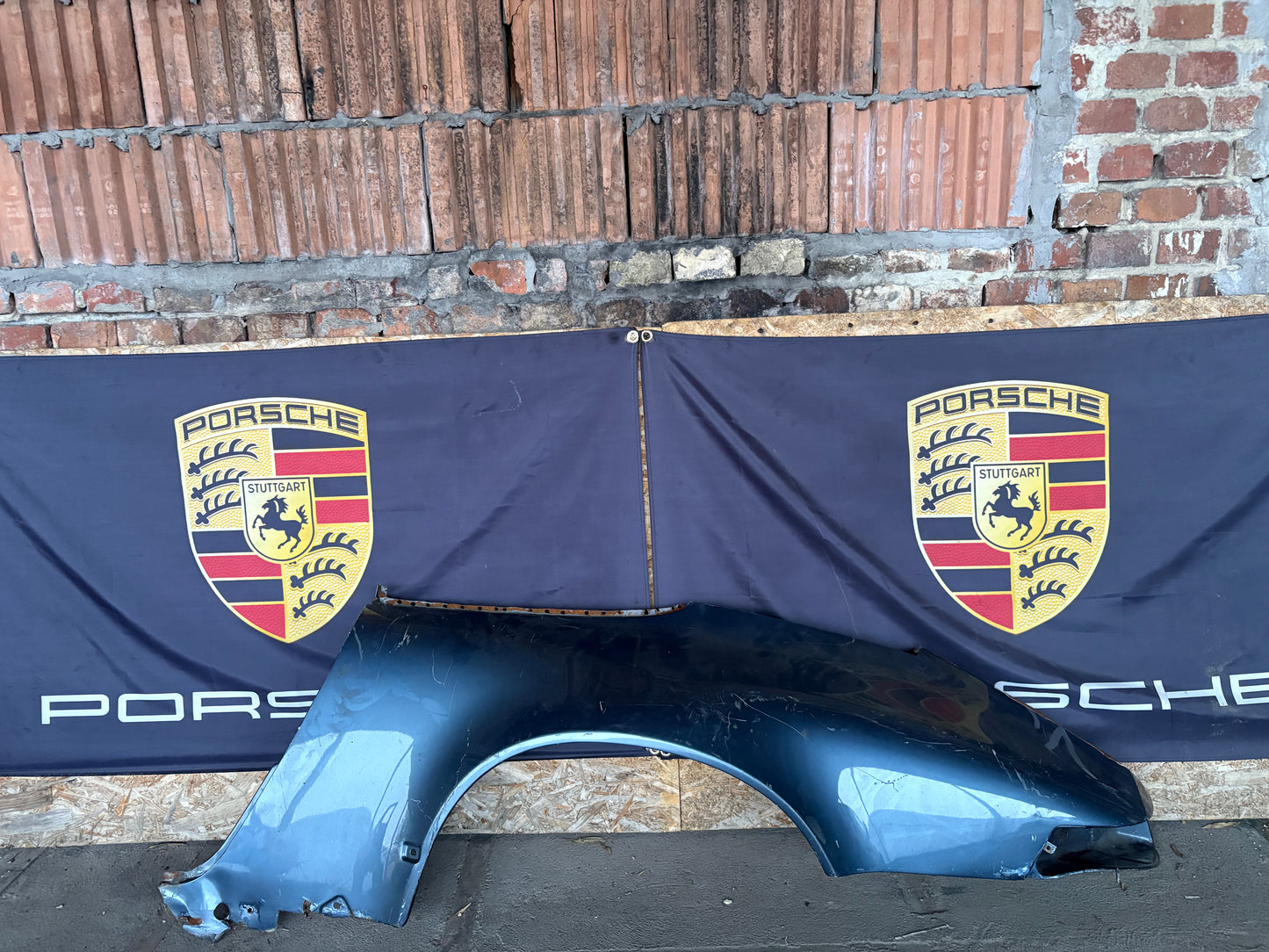 Porsche 911 964 rear left fender cut, used 96450306101