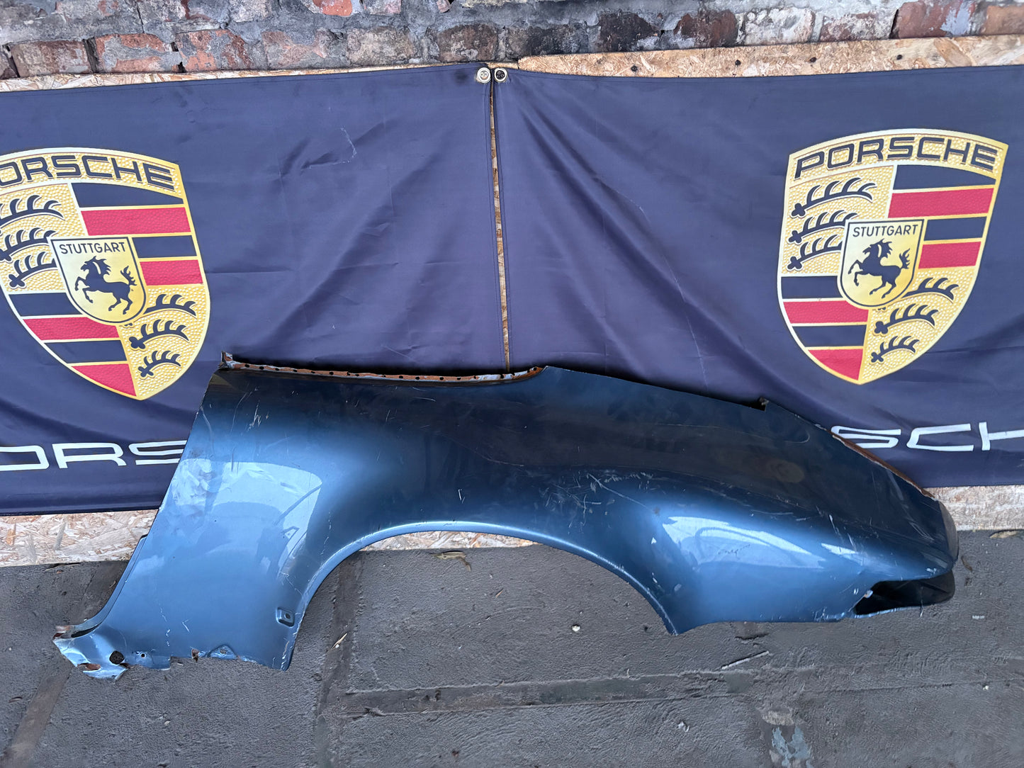 Porsche 911 964 rear left fender cut, used 96450306101