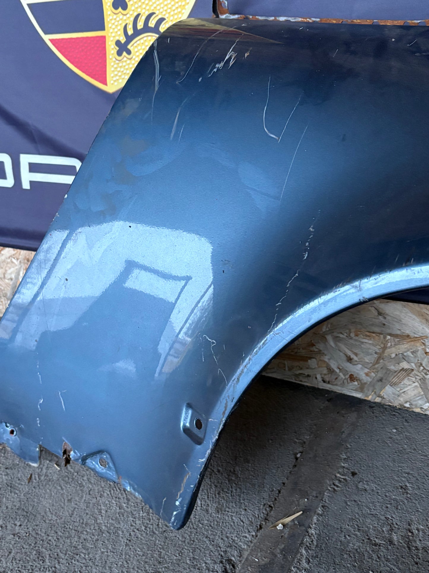 Porsche 911 964 rear left fender cut, used 96450306101