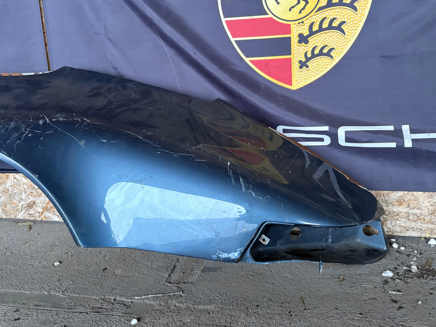 Porsche 911 964 rear left fender cut, used 96450306101