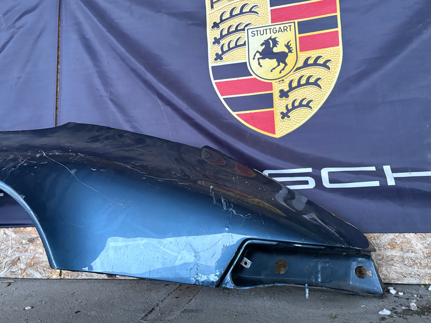 Porsche 911 964 rear left fender cut, used 96450306101