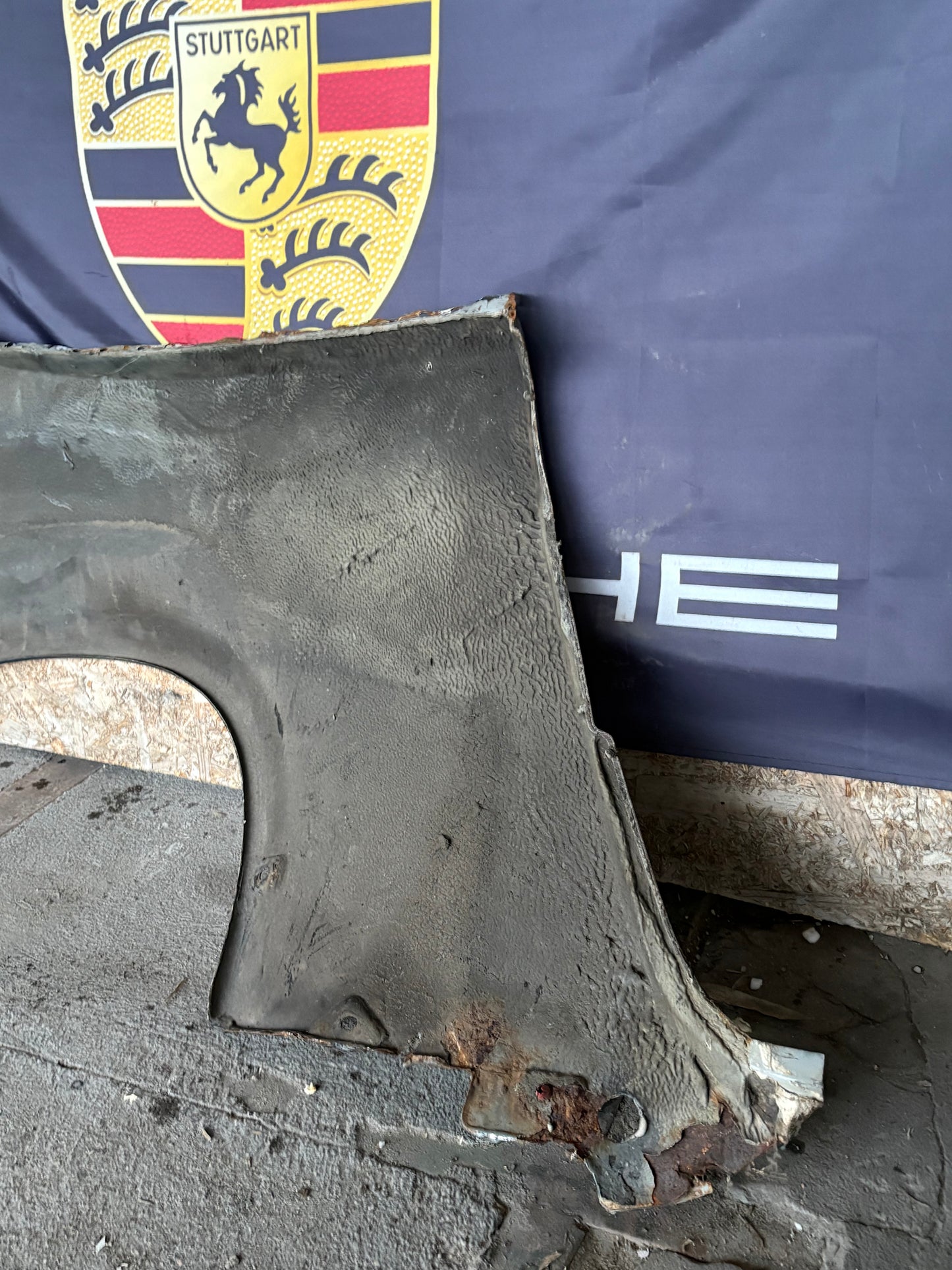 Porsche 911 964 rear left fender cut, used 96450306101