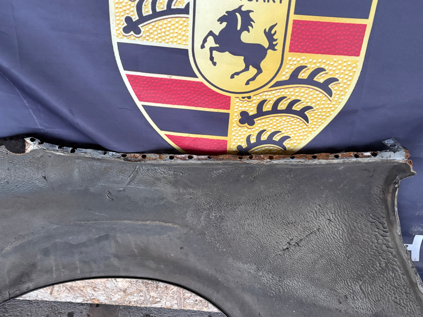 Porsche 911 964 rear left fender cut, used 96450306101