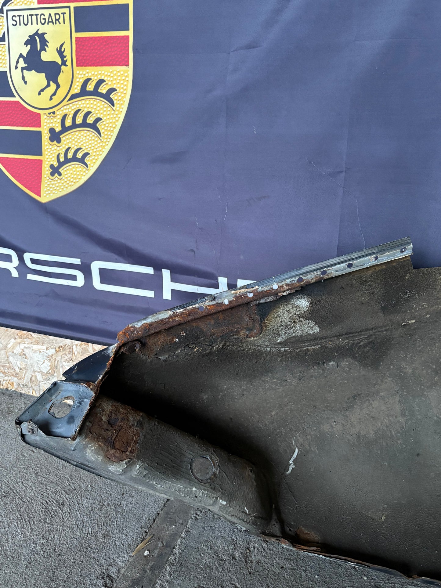 Porsche 911 964 rear left fender cut, used 96450306101