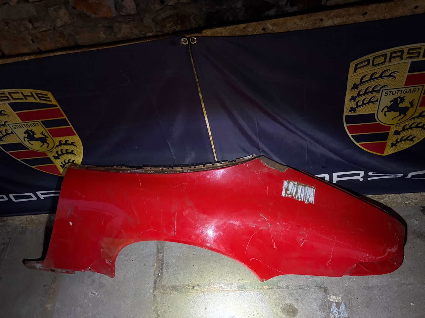Porsche 911 964 rear left fender cut, used 96450306101