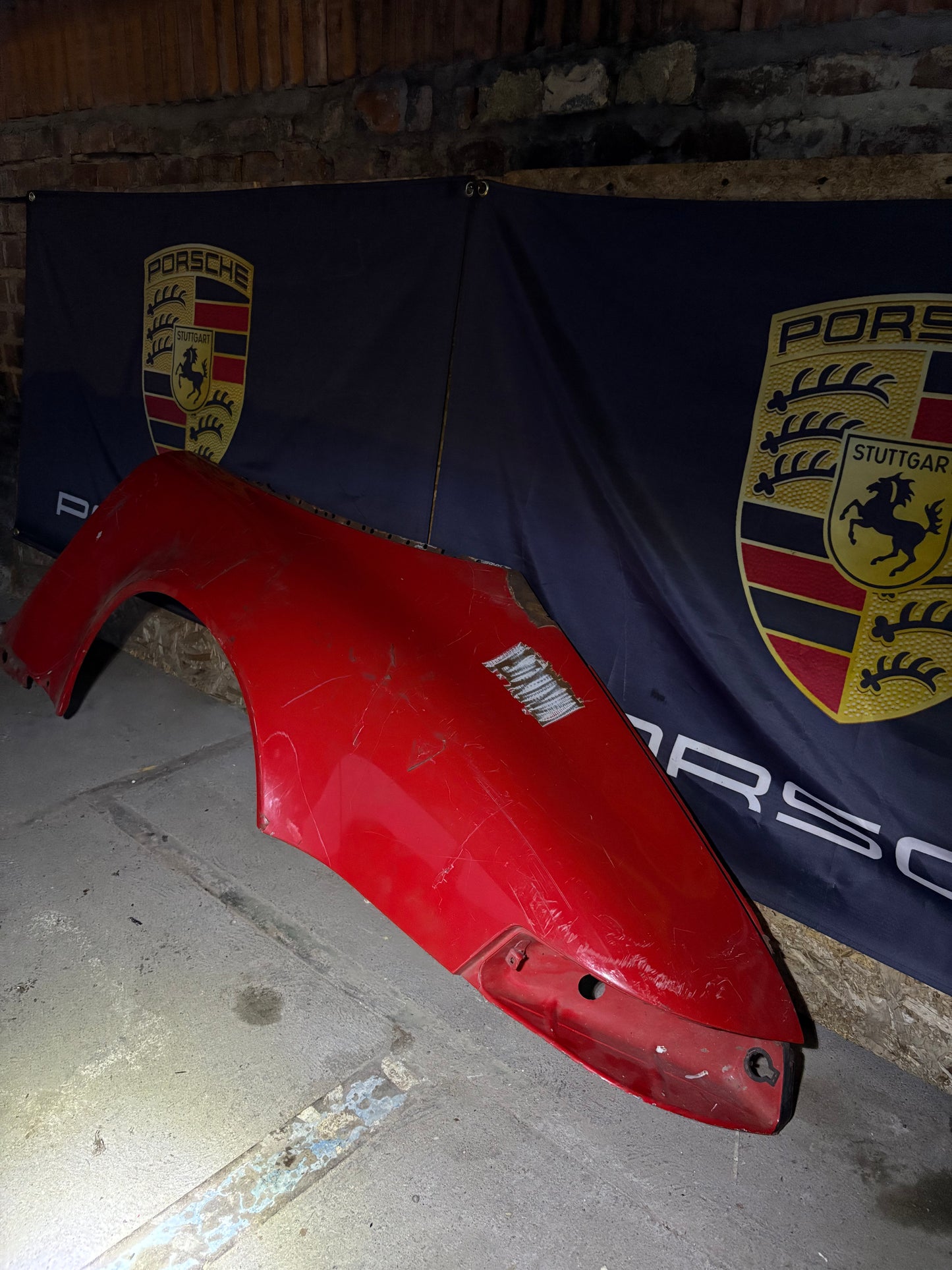 Porsche 911 964 rear left fender cut, used 96450306101