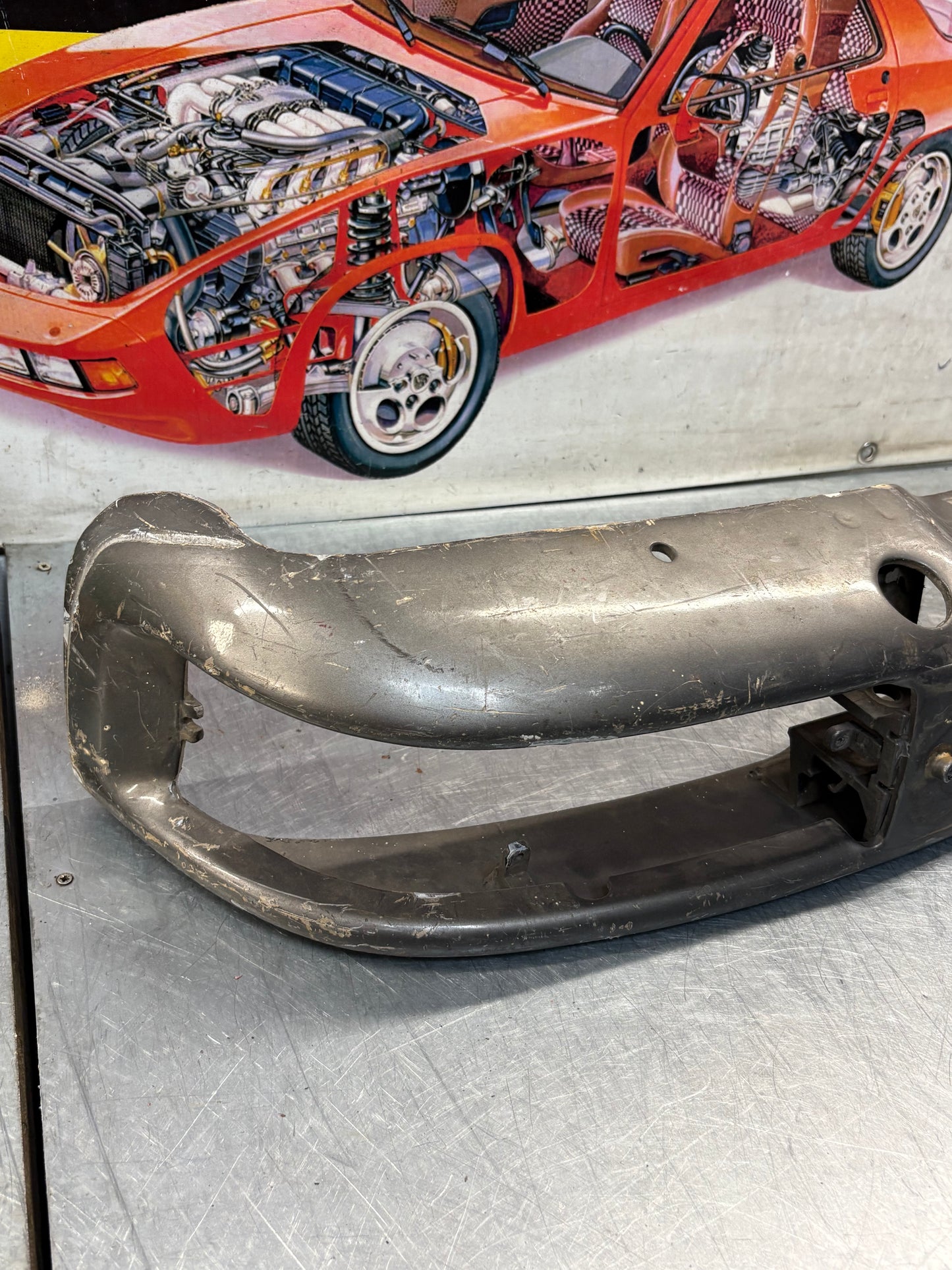 Porsche 944 USA front bumper, used 93150510906