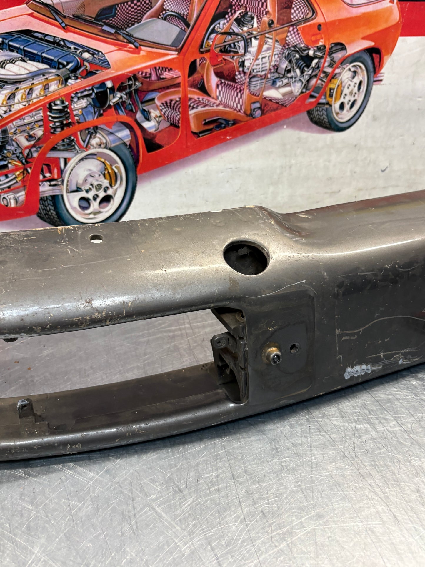 Porsche 944 USA front bumper, used 93150510906