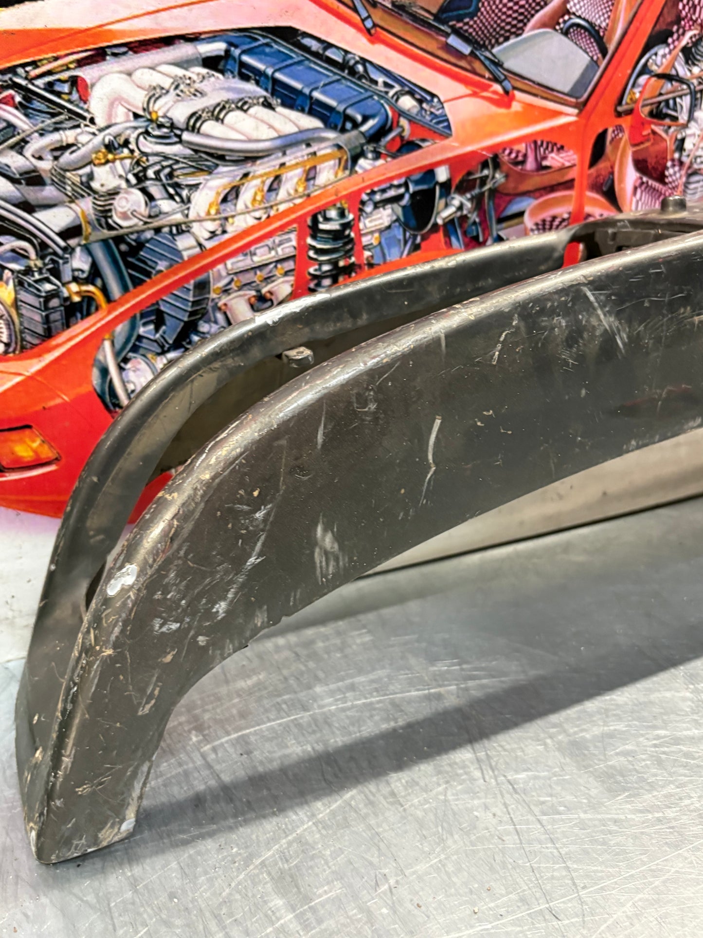 Porsche 944 USA front bumper, used 93150510906