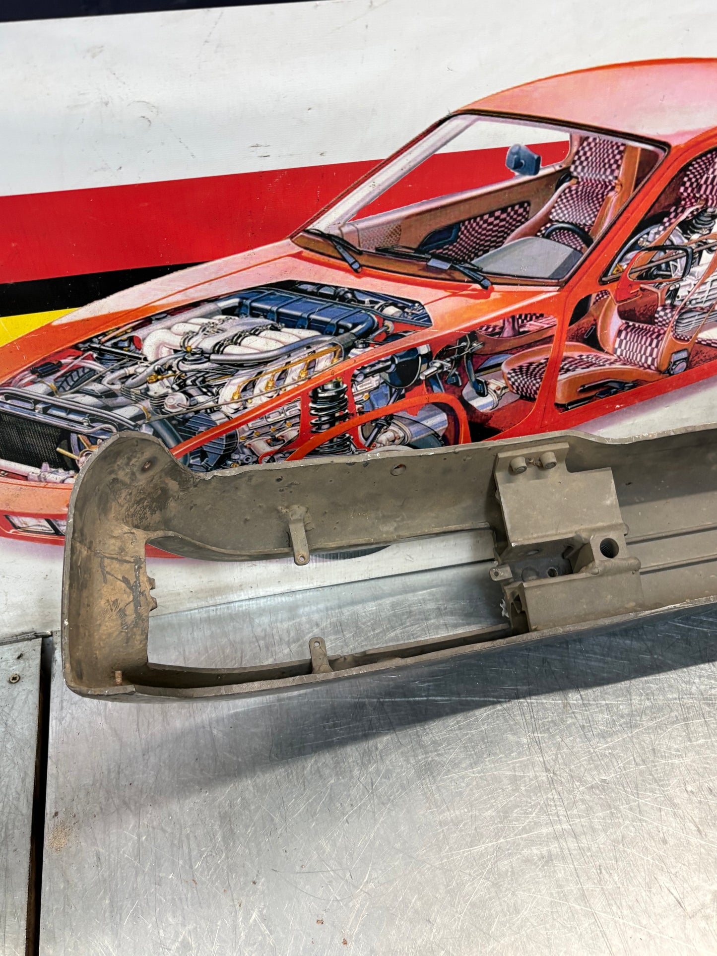 Porsche 944 USA front bumper, used 93150510906