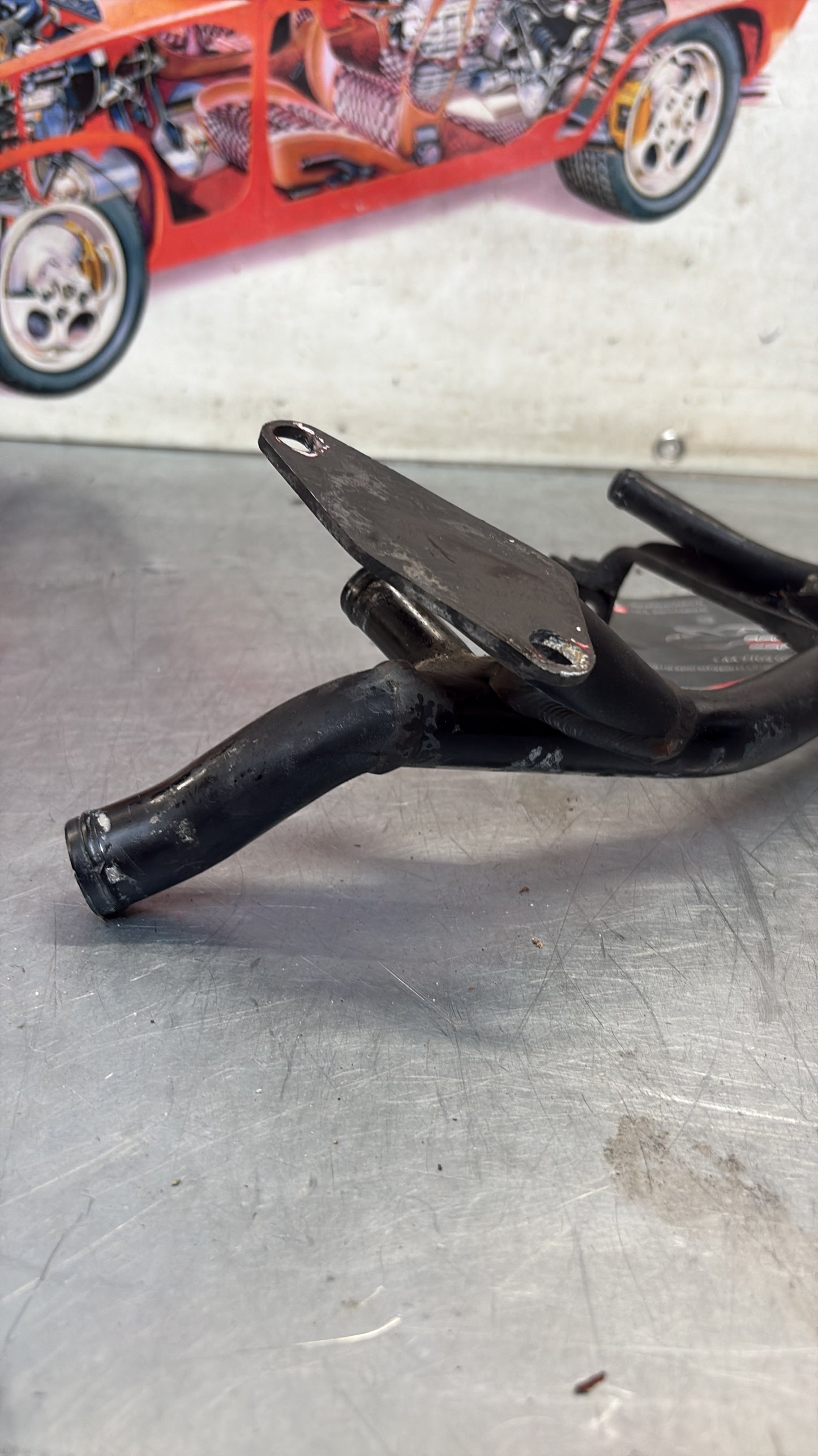 Porsche 944 Turbo 87- water pipe, water manifold, 95111017103, used, welded
