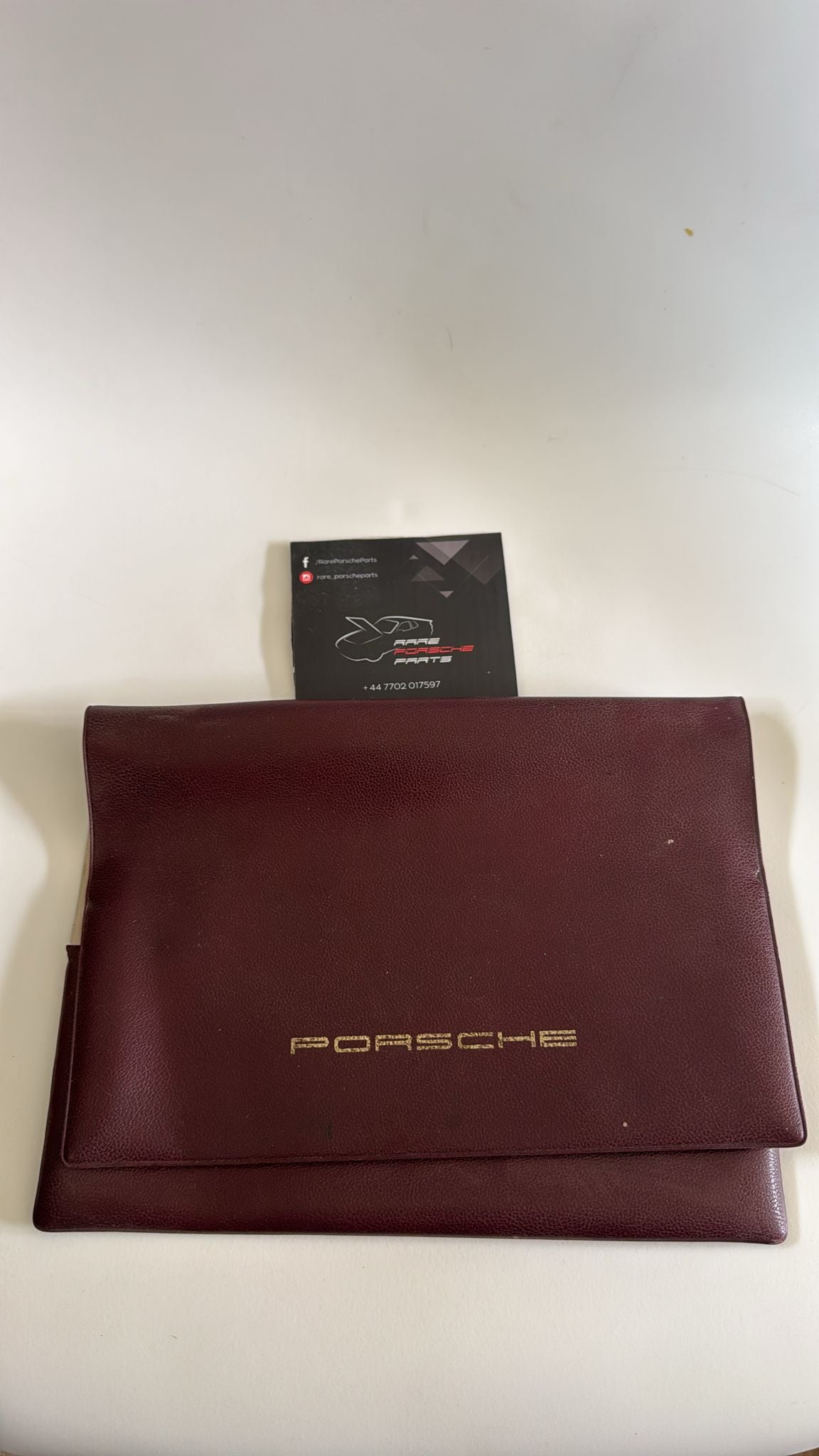Porsche owners manual book case, used