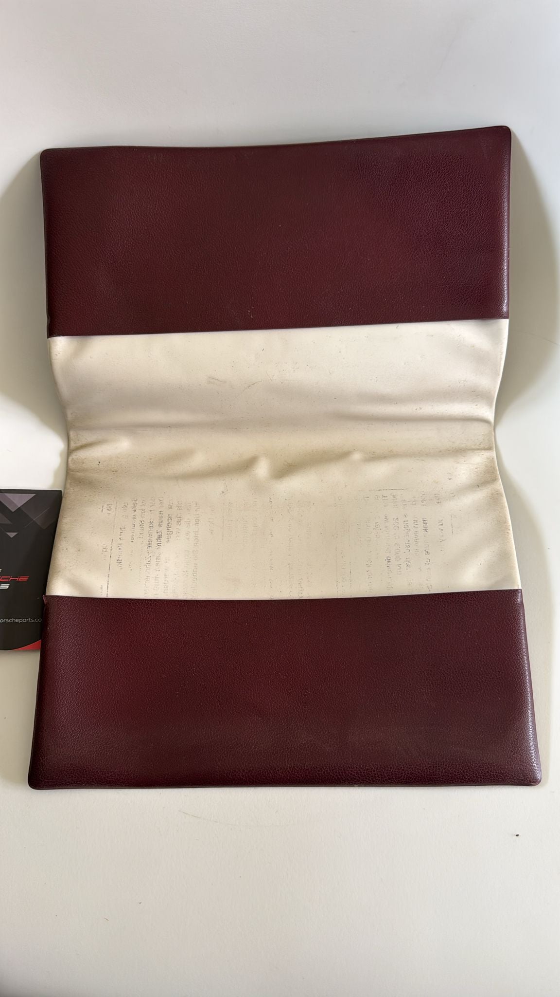 Porsche owners manual book case, used