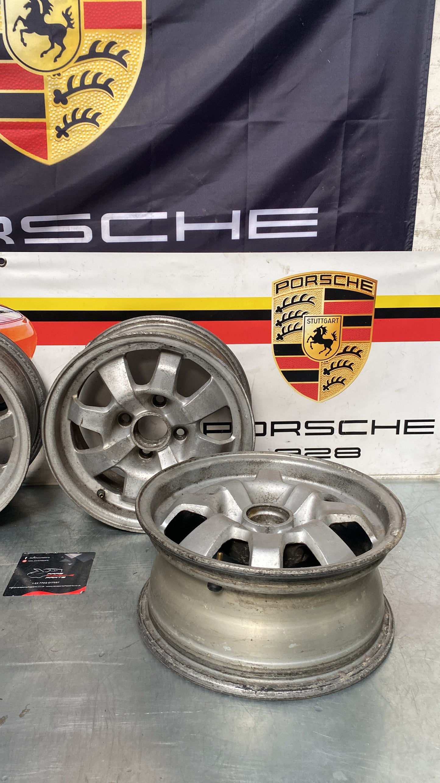 Porsche 924 Genuine set of wheels, 6x14” ET20 4x108 used 477601031B